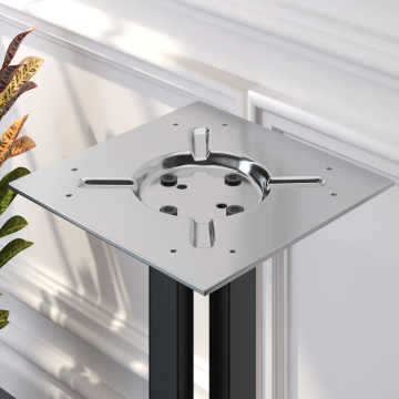ELVAS | Telaio per tavolo da ristorante | Nero | 4 Piedi | Colonna: 76 cm