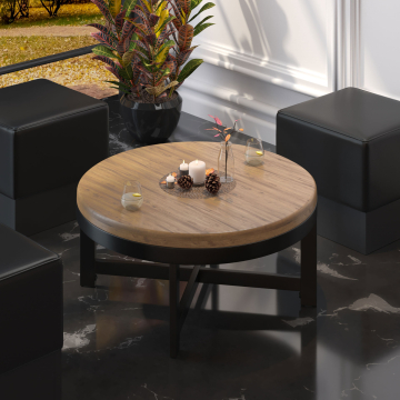 ORLANDO | Telaio per tavolo da ristorante | Ø68,5 x H30 cm | Nero