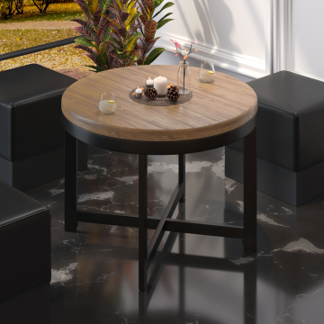 ORLANDO | Telaio per tavolo da ristorante | Ø68,5 x H50 cm | Nero
