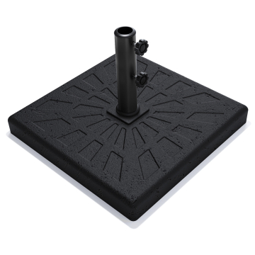 SUN ANTONIO | Dalle pour parasol | Acier | Noir | 19kg