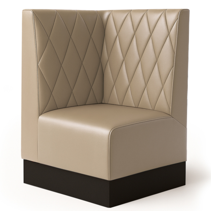 Meyer S | Panca angolare Gastro | L:A 64 x 120 cm | Talpa | Diamante | Pelle