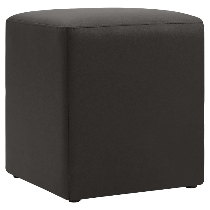 CUBO | Bistro Sitzwürfel | Braun | Leder 