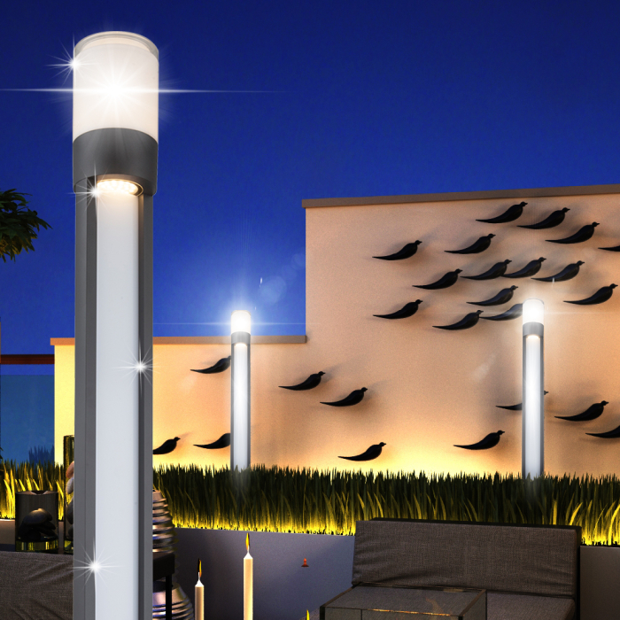 Pullert lys ↥1100mm | LED | Antrasitt | aluminium