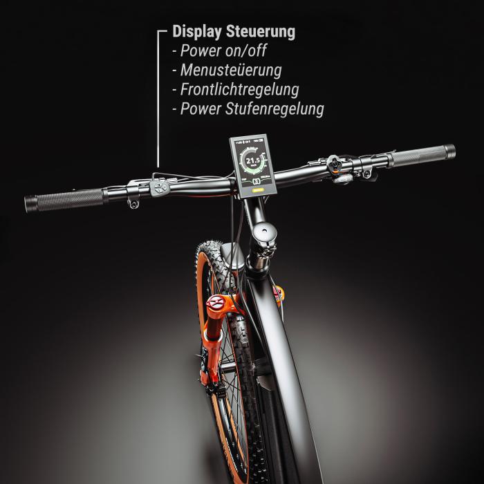 PHANTOM INSTINCT X | Sähkömaastopyörä | 29" | 100km | 10.5Ah | 380Wh | Musta PHANTOM INSTINCT X | Sähkömaastopyörä | 29" | 100km | 10.5Ah | 380Wh | Musta