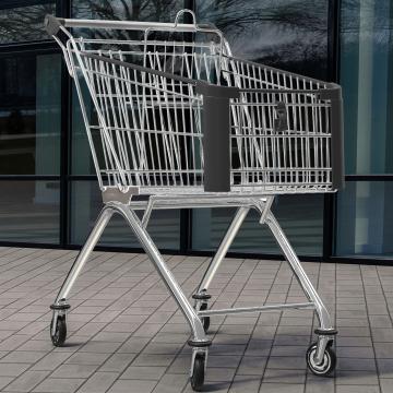 HERCULES | Winkelwagen | 60 liter | Antraciet | + kinderzitje