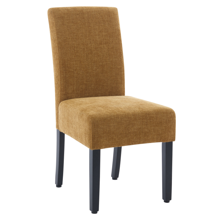 LEO BIG | Sedia da bistrot | Marrone miele | Tessuto/Textile
