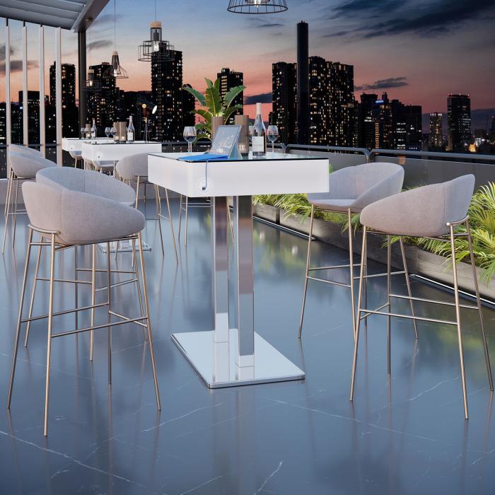 KOSELIG | LED klubb barbord | B:D:H 120 x 70 x 115 cm | RGB | Batteri | Rektangulær KOSELIG | LED klubb barbord | B:D:H 120 x 70 x 115 cm | RGB | Batteri | Rektangulær