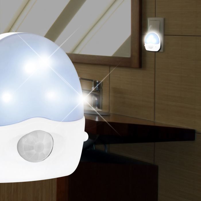 LED batteri Twilight Sensor | Bevægelsesdetektor | Hvid | Orienteringsnattelys