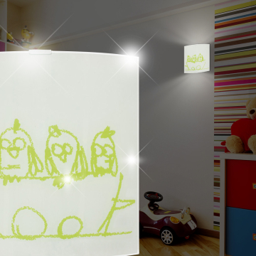 Vogel Wandlamp Groen