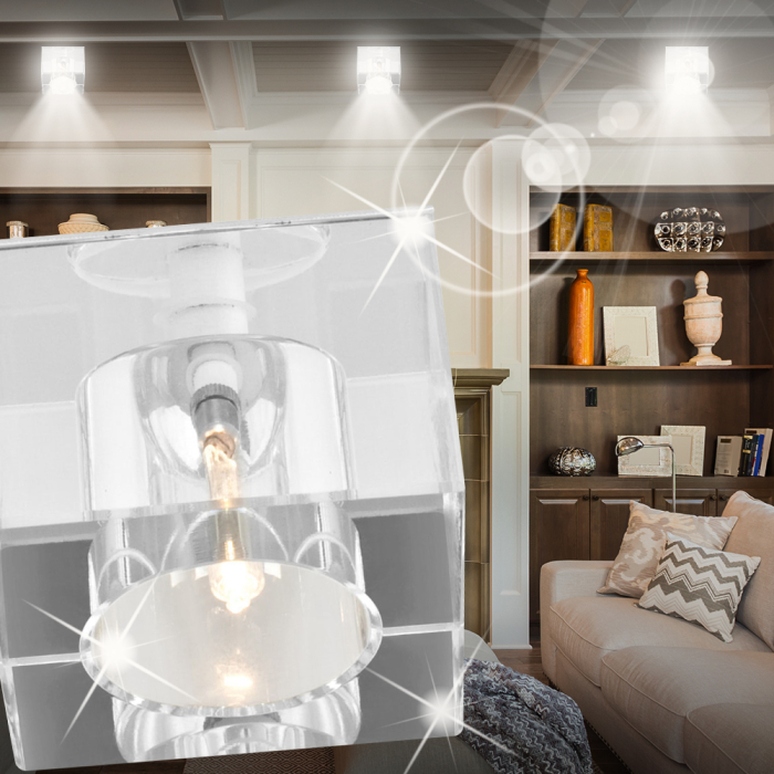 Crystal Cube Ceiling Transparent | Clear | Spotlight Infälld taklampa