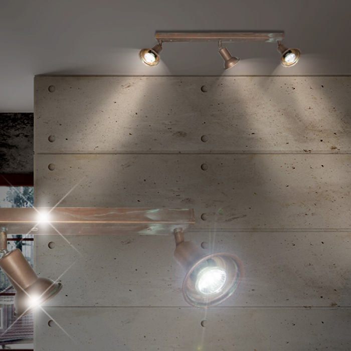 Soffitti di navi ↔600mm | Antico | Marittimo | Marrone | Ruggine | Lampada da soffitto leggera