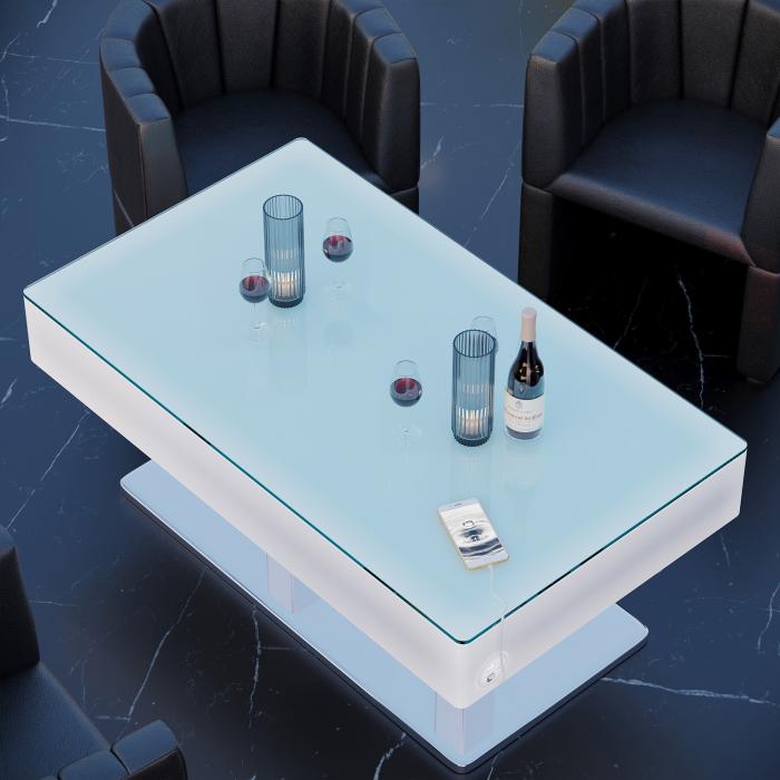 COOZY | LED loungebord | B:D:H 120 x 70 x 52 cm | RGB | Batteri COOZY | LED loungebord | B:D:H 120 x 70 x 52 cm | RGB | Batteri