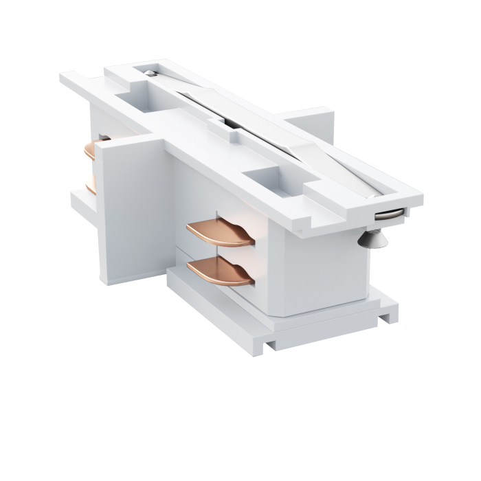 Connecteur longitudinal pour rail | Construction et installation | Blanc | 110V - 415V | 3 phases