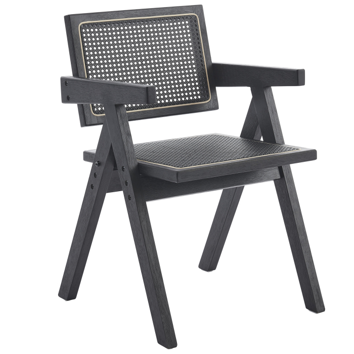 Thalia | Bistro Chair | Black | Rattan Black