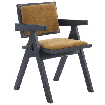 Thalia | Bistro chair | Honey brown | Fabric/Textile