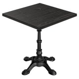 AURELIA PAR | Bistro-pöytä | B: 60 x 60 | K: 76 cm | Musta | Runko: Musta