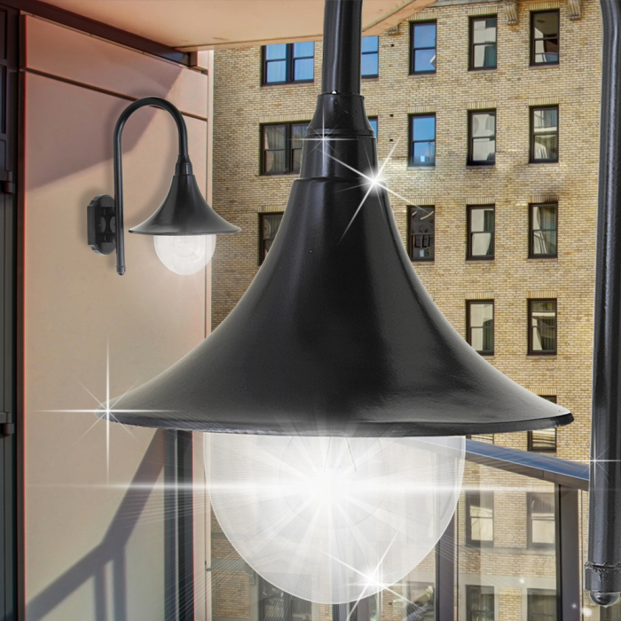 Wall Light OUTSIDE Ø245mm | Black | Aluminium