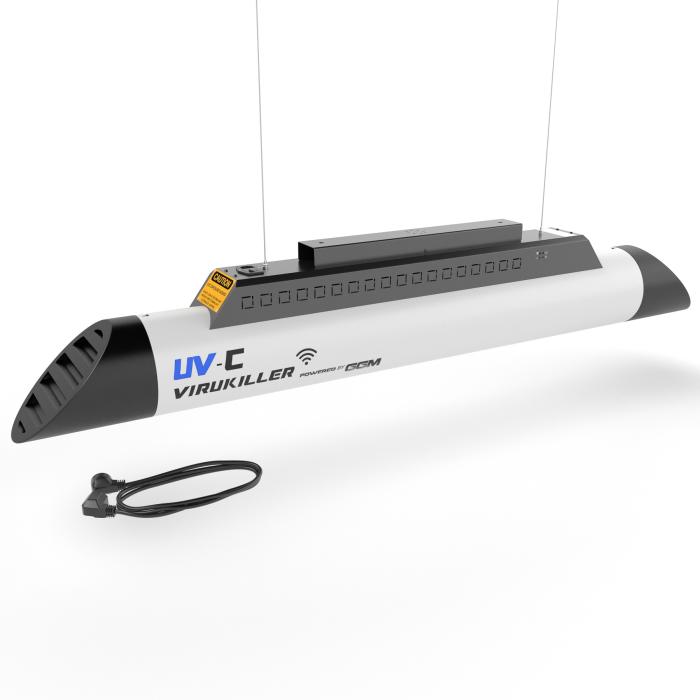 VIRO | Air Purifier | UV-C Disinfection Lamp White | Efficacy 99.9 % | Noise 31- 40 db / 300 Watt | Rooms up to 100m²
