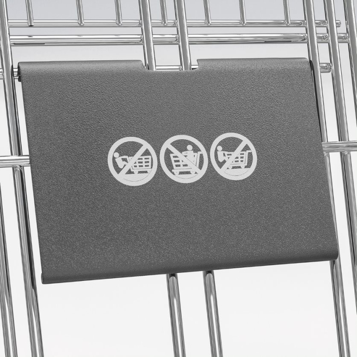 ZEUS | Einkaufswagen | 60 Liter | Anthrazit | + Kindersitz | + Ablagefläche