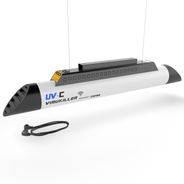 VIRO | Luftreiniger | UV-C Entkeimungsleuchte Weiß | Wirksamkeit 99,9 % | Geräusch 31- 40 db / 300 Watt | Räume bis zu 100m²