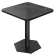 AA | Bistro Tisch | B:T 60 x 60 cm | H 74 cm | Marmor | Schwarz | Gestell: Schwarz