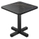 AC | Bistro Tisch | B:T 70 x 70 cm | H 74 cm | Marmor | Schwarz | Gestell: Schwarz
