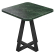 ACO | Bistro bord | B: 60 x 60 cm | H 74 cm | Marmor | Grønn | Ramme: Svart