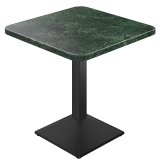 APL | Bistro Bord | B: 70 x 70 cm | H 78 cm | Marmor | Grønn | Ramme: Svart