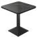 APY | Bistro Tisch | B:T 70 x 70 cm | H 78 cm | Marmor | Schwarz | Gestell: Schwarz