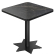 AS | Bistro Tafel | B: 60 x 60 cm | H: 74 cm | Marmer | Zwart | Onderstel: Zwart