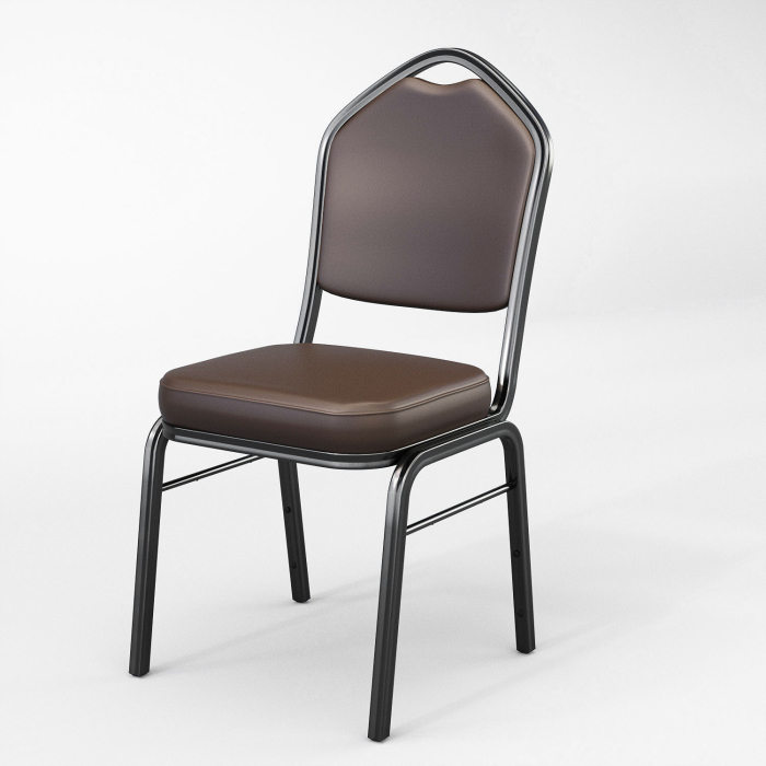 ALEXA | Chaise de banquet | Marron | Cuir