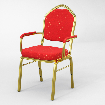 ALEXA | Banquet Chair | Red | Fabric | Stackable