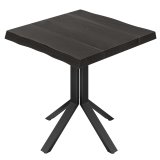 AMIRA | Bistrobord | B: 70 x 70 cm | H: 76 cm | Svart | Ram: Svart