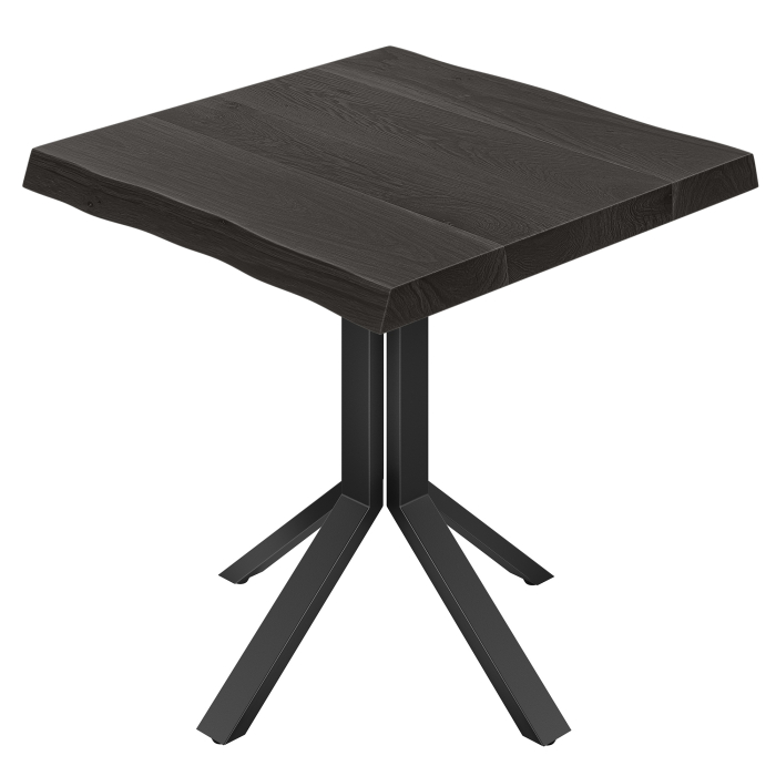 AMIRA | Bistrobord | B: 70 x 70 cm | H: 76 cm | Svart | Ram: Svart