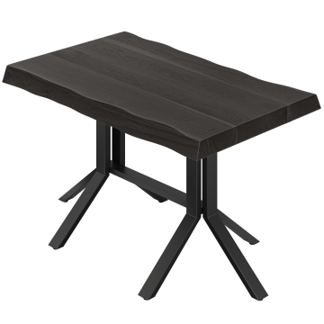 AMIRA | Mesa de bistro | Ancho: 120 x 70 | Alto: 76 | Negro | Estructura: Negro