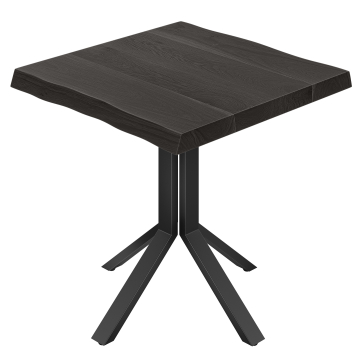 AMIRA | Bistrobord | B: 70 x 70 cm | H: 76 cm | Svart | Ram: Svart