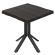 AMIRA | Bistrobord | B: 70 x 70 cm | H: 76 cm | Svart | Ram: Svart