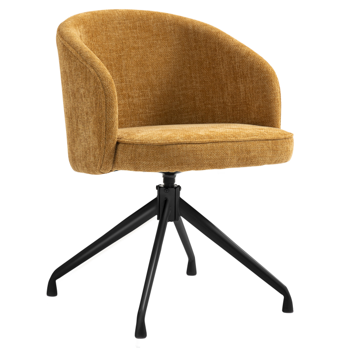 Antonella | Hotell Stol | Honung Brun | Tyg/Textil | Svängbar fot