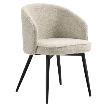 Antonella | Hôtel Chaise | Crème | Tissu en peluche
