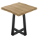 ARIAN | Bistro Tisch | B:T 70 x 70 | H 76 cm | Eiche | Gestell: Schwarz