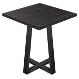 AURELIA CO | Tavolo Bistro | L: 70 x 70 cm | H: 76 cm | Nero | Struttura: Nero