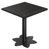 AURELIA LO | Tavolo da Bistro | L: 60 x 60 cm | H 76 cm | Nero | Struttura: Nero
