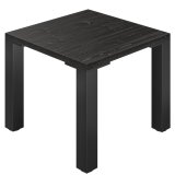 AURELIA MDR4 | Bistrobord | B: 70 x 70 cm | H: 76 cm | Svart | Ram: Svart | Ben: 8 x 8 cm