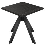 AURELIA OS | Bistrobord | B: 60 x 60 cm | H: 76 cm | Sort | Stillegang: Sort