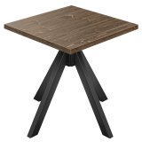 AURELIA OS | Bistrobord | B: 60 x 60 cm | H 76 cm | Valnød | Stel: Sort