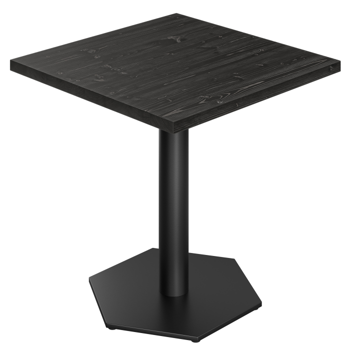 AURELIA AG | Bistro Table | W:D 60 x 60 cm | H 76 cm | Black | Frame: Black