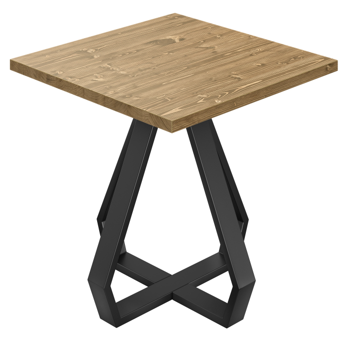 AURELIA DO | Bistropöytä | L:S 60 x 60 cm | K 76 cm | Tammi | Runko: Musta