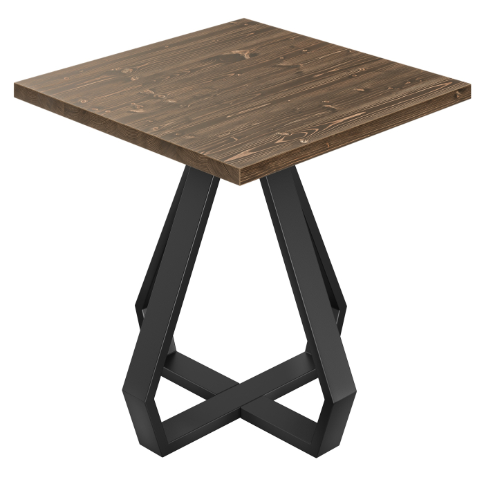 AURELIA DO | Bistro Table | W:D 80 x 80 cm | H 76 cm | Walnut | Frame: Black