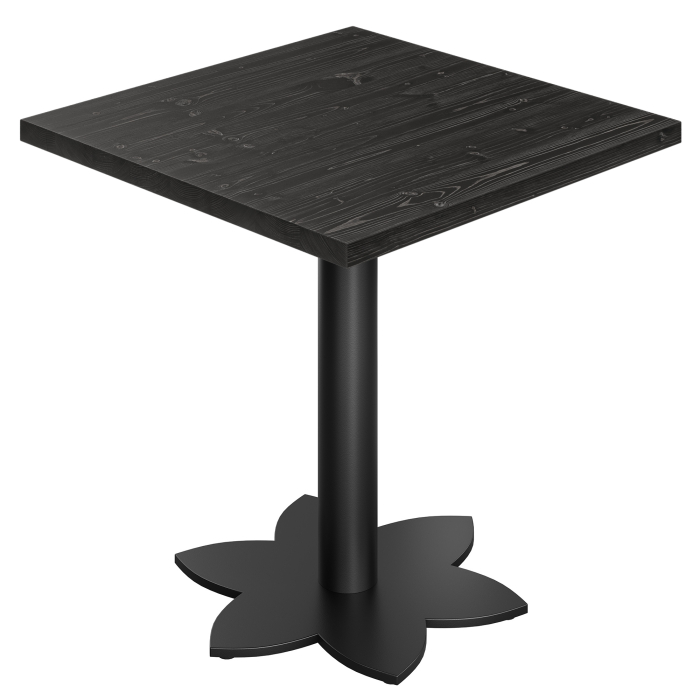 AURELIA LO | Bistro Table | W:D 60 x 60 cm | H 76 cm | Black | Frame: Black