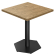 AURELIA AG | Bistrobord | B: 70 x 70 cm | H 76 cm | Ek | Ram: Svart